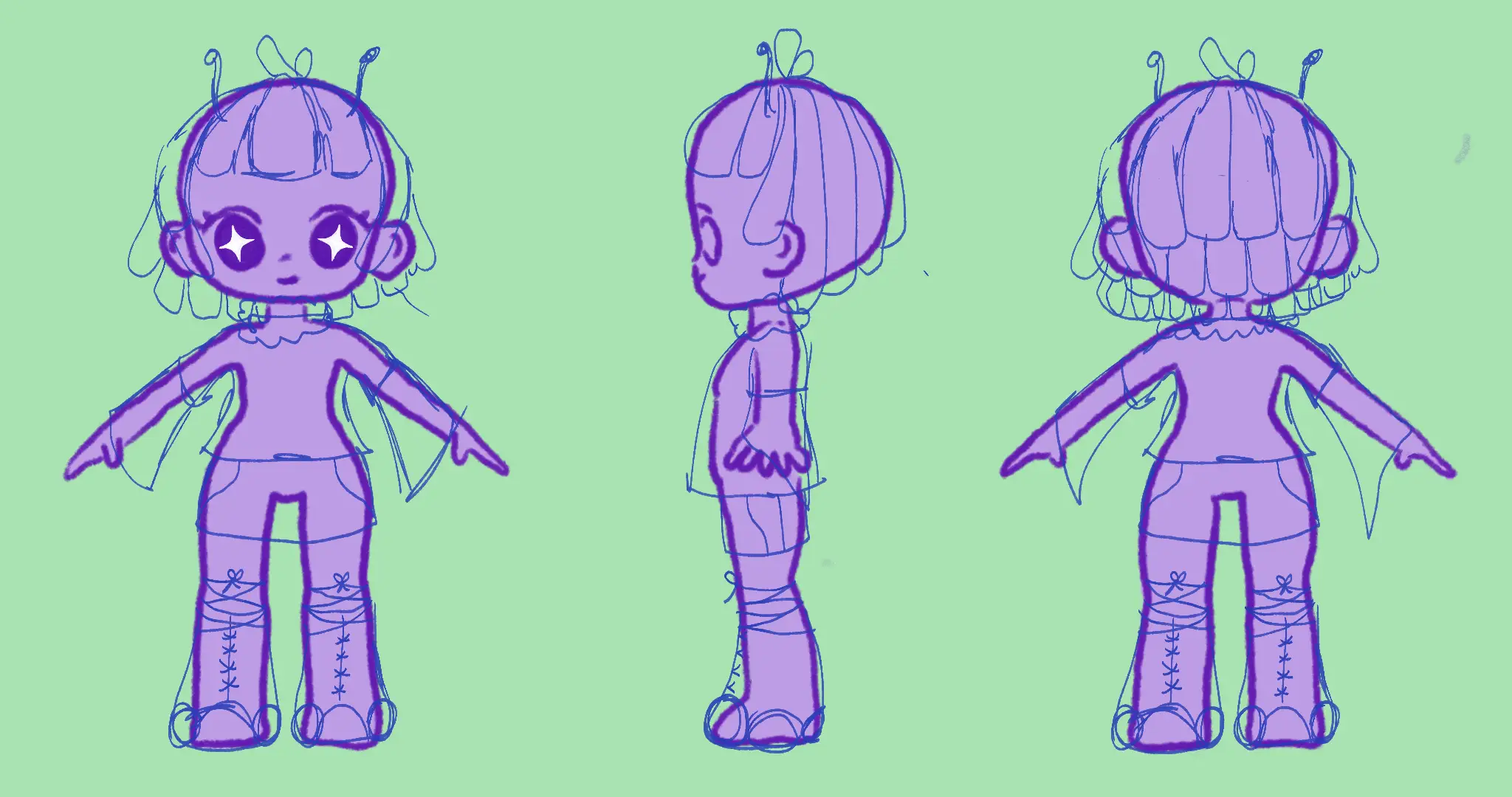 character sheet for main character